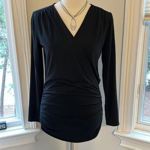 J Crew Ruched Wrap Tee, NWOT - Picture 2 of 7